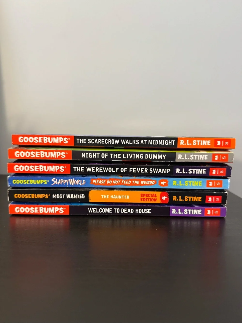 Set of 6 Goosebumps R.L. Stine paperback books kids YA horror series scary NEW